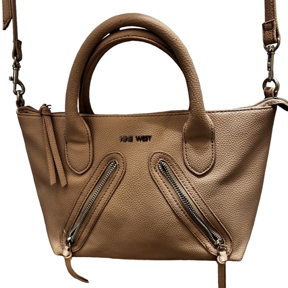 Nine West Tan Beige Crossbody Purse Handbag - Picture 3 of 16